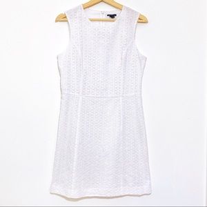 Theory “Franita” White Cotton Eyelet Dress size 10